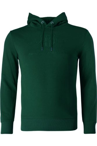 GANT Shield Regular Fit Hooded Sweatshirt groen, Effen