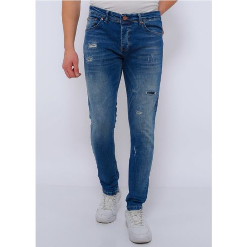 True Rise Jeans slim fit met gaten dc