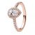 Pandora Ringen – 14k Rose gold-plated ring withcubic zirconia in gold