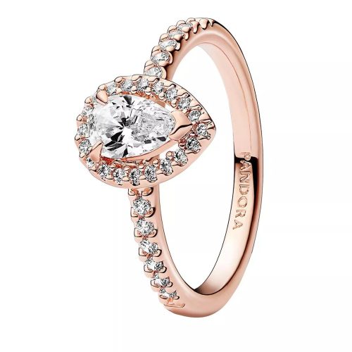 Pandora Ringen – 14k Rose gold-plated ring withcubic zirconia in gold