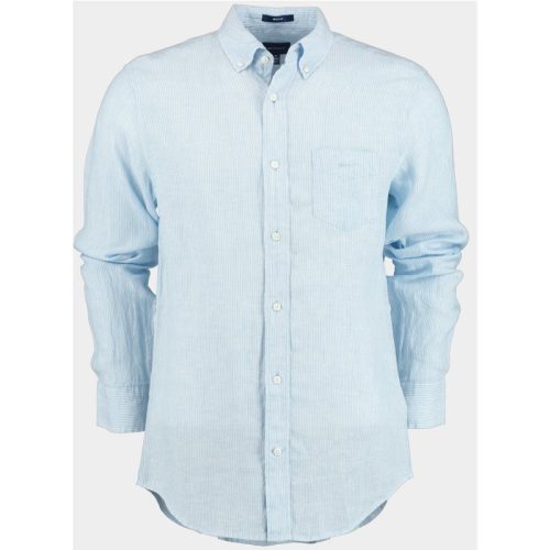 Gant Casual hemd lange mouw reg linen stripe shirt 3230081/468