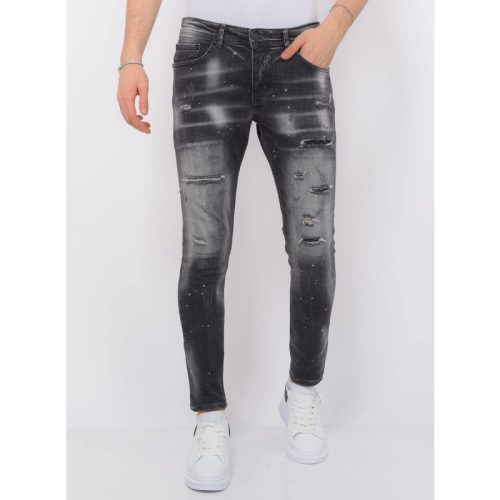 Local Fanatic Distressed jeans stonewash slim fit