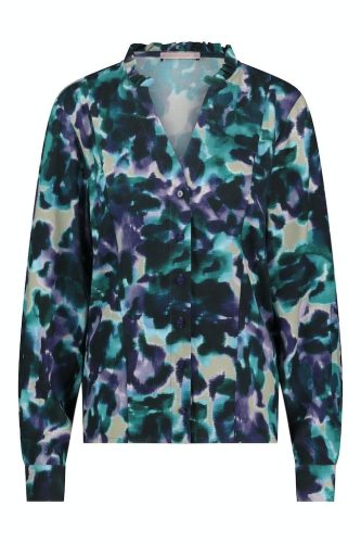 Studio Anneloes Manon Painting Blouse 09286 Blouse 7338 Deep Green/deep Purple