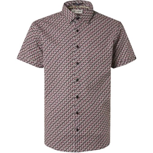 No Excess Shirt short sleeve allover printed stretch dessin