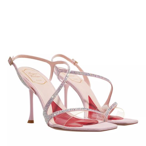 Roger Vivier Pumps & high heels – Vivier Bling Sandals In PVC And Suede in poeder roze