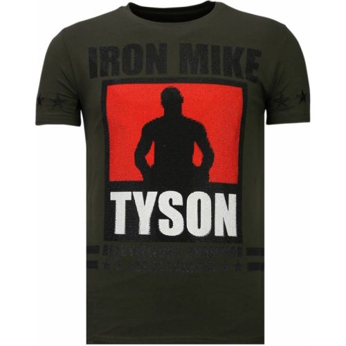 Local Fanatic Iron mike tyson rhinestone t-shirt