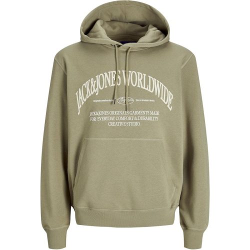 Jack & Jones jorfrederiksberg margate sweat hood 12265823 silver sage