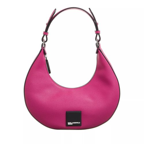 Karl Lagerfeld Jeans Hobo bags – Tech Leather Small Half Moon in roze