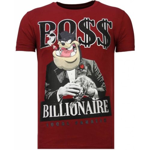 Local Fanatic Billionaire boss rhinestone t-shirt