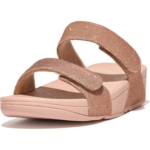 FitFlop Lulu adjustable shimmerlux slides