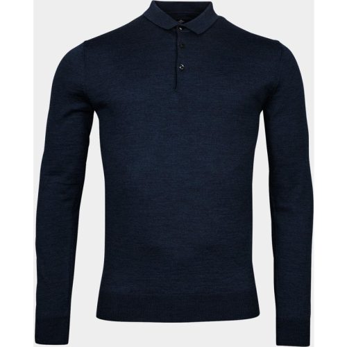 Baileys Polo lange mouw Blauw Pullover Polo collar – placke 420063/60