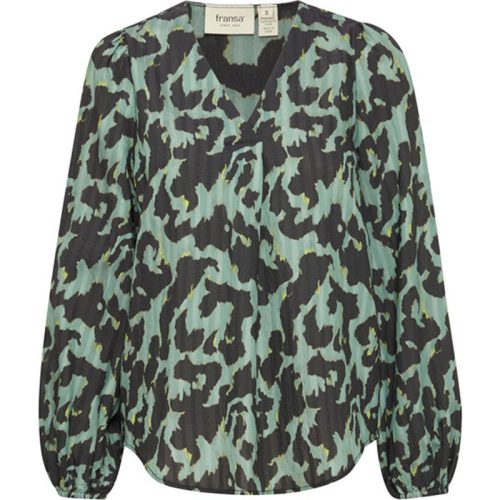 Fransa Blouse 20614115 green bay