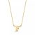 Isabel Bernard Kettingen – Le Marais Chloé 14 Karat Initial Necklace Letter F in gold