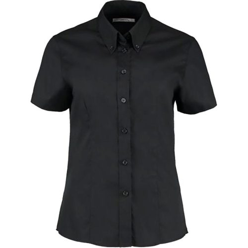 Kustom Kit Dames corporate oxford korte mouwen shirt