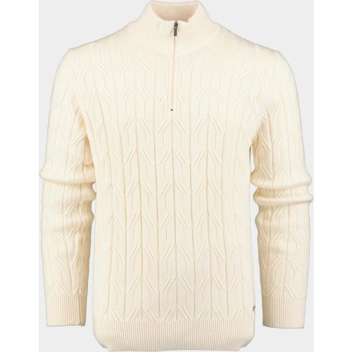 Scotland Blue Half Zip Beige Daan Halfzip Cablepullover 24305DA09SB/150 off-white