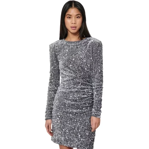 Norr Milan dress silver –