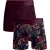 Muchachomalo Heren 2-pack boxershorts print/effen