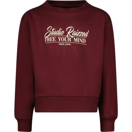 Raizzed Meiden sweater line sangria red