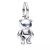 Pandora Charms – Celestial teddy bear sterling silver dangle with f in multi