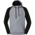 Jerzees Colours Heren colour block nublend raglan hoodie