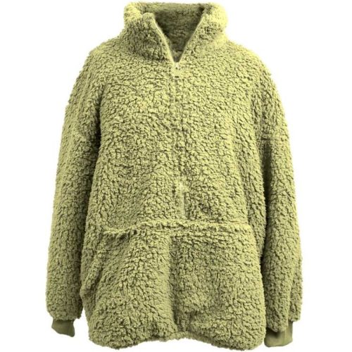 Unique Living hoodie willow tea green -60x67cm