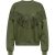 Only Onlfrey ls o-neck fringe swt army