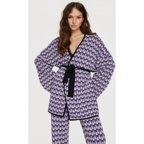 Alix The Label 2306760208 knitted a-jacquard kimono