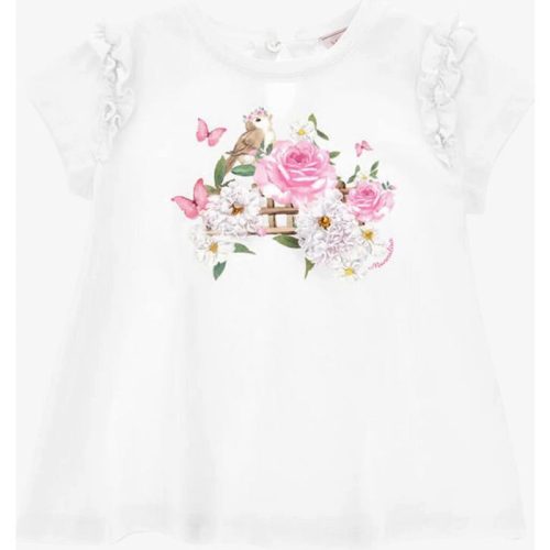 Monnalisa Meisjes shirt maxi roses