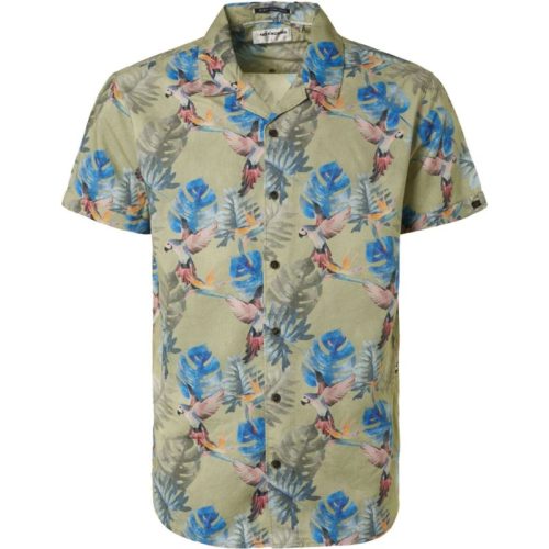 No Excess Shirt short sleeve allover printed smoke