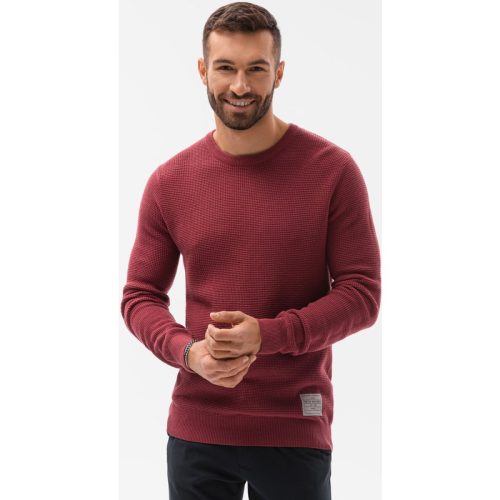 Ombre heren sweater bordeaux klassiek e185