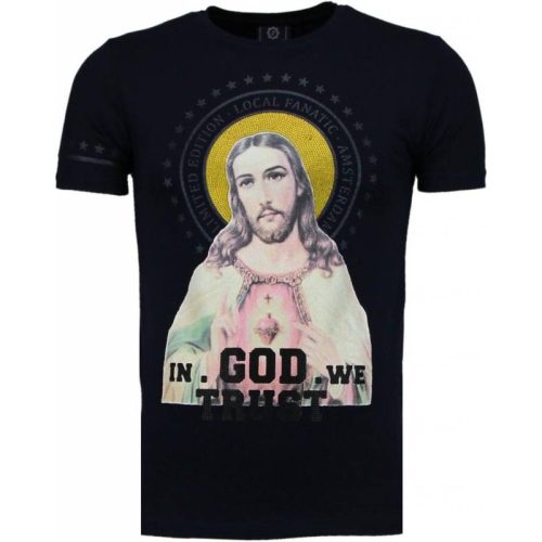 Local Fanatic Jezus rhinestone t-shirt