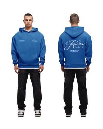 JorCustom Signature Oversized Hoodie Kobalt Blue