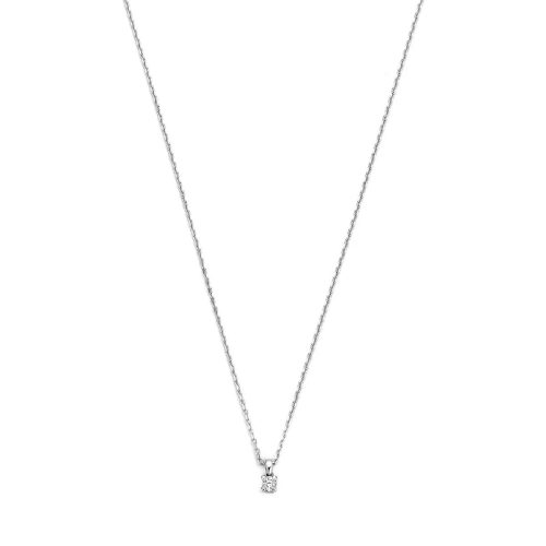 Isabel Bernard Kettingen – De la Paix Céline 14 karat necklace  diamond 0.05 in silver