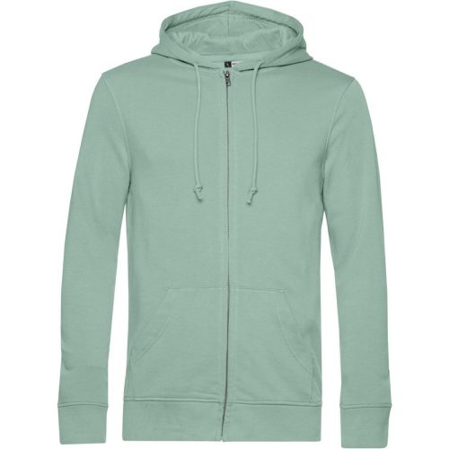 B and C Unisex inspire organic full zip hoodie voor volwassenen