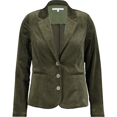 Red Button Blazer srb4394 babs velvet army green