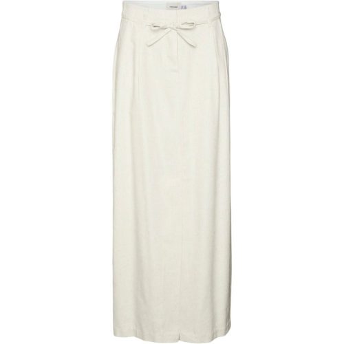 Vero Moda Vmflorence hw long linen skirt beige