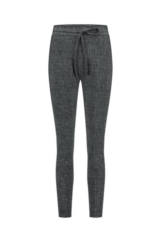 Studio Anneloes Downstairs Bnd Tweed Trousers 12097 Broek 9011 Black/off White