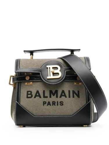 Balmain Totes & shoppers – B-Buzz 23 Canvas Tote Bag in zwart