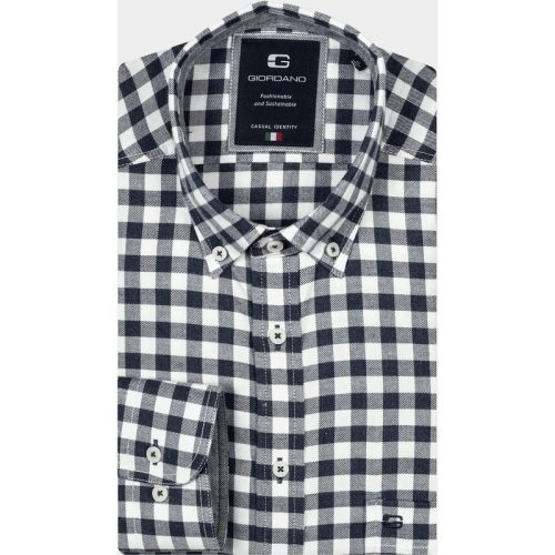 Giordano Casual hemd lange mouw Blauw Brando, LS Button Down Brush 427304/62