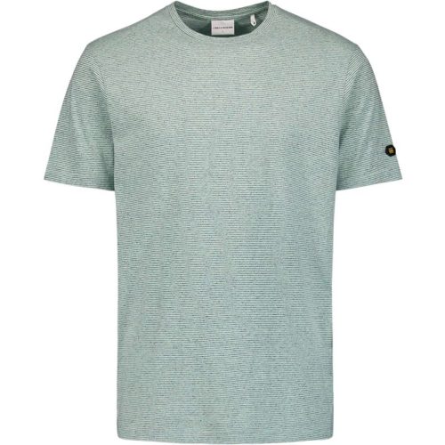 No Excess T-shirt korte mouw ronde hals met streep mint