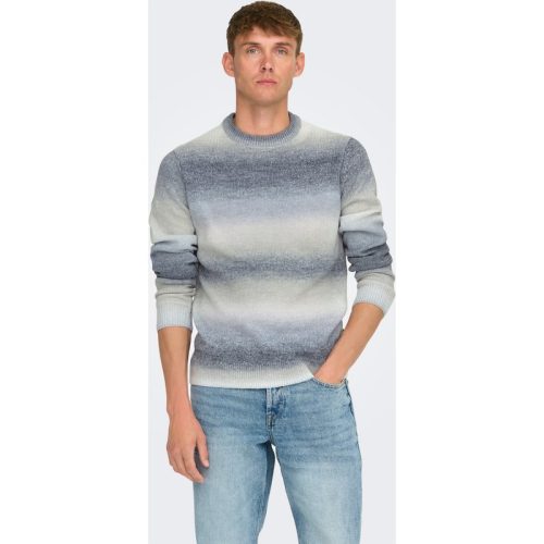 Only & Sons Onstimber reg 5 spray crew knit