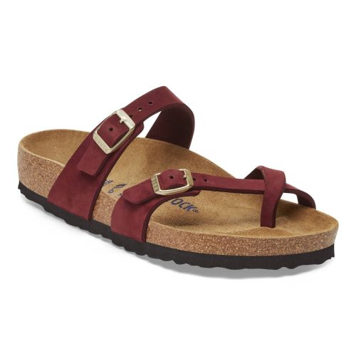 Vrouwenslippers Birkenstock Mayari Soft Footbed Nubuck Leather