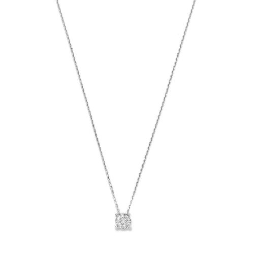 Isabel Bernard Kettingen – De la Paix Hanaé 14 karat necklace  diamond 0.14 in silver