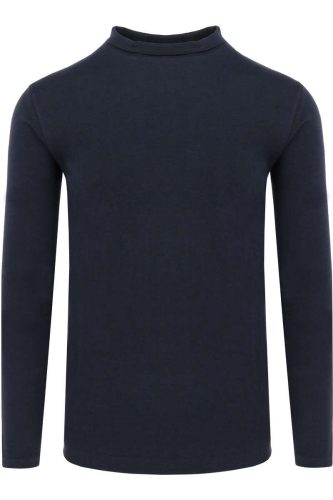 Marvelis Casual Modern Fit Longsleeve marine, Effen