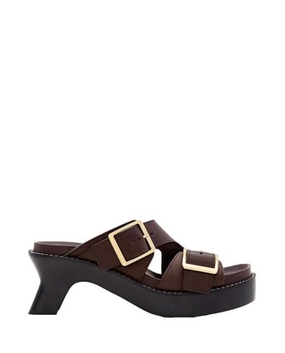 Loewe Sandalen – Loewe Ease Heel Slide 90 in zwart