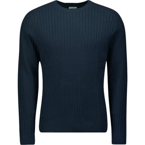 No Excess Pullover crewneck solid jacquard ri night