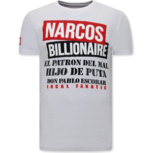 Local Fanatic T-shirt met print narcos