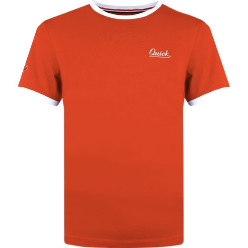 Q1905 T-shirt captain koraal/wit