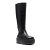 Gia Borghini Boots & laarzen – Black Slip-On Boots With Platform In Smooth Leathe in zwart