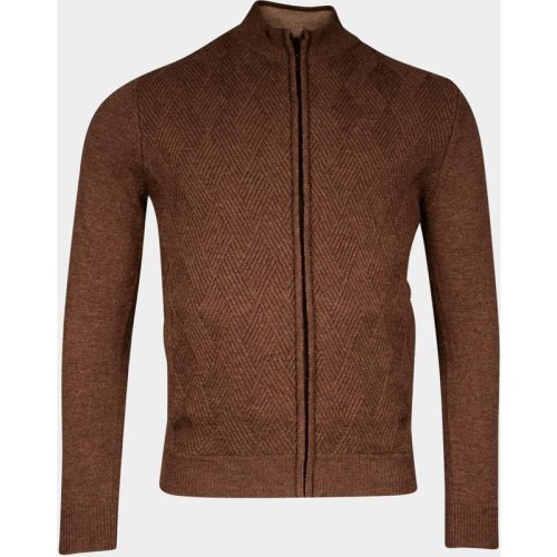 Baileys Vest Bruin Cardigan Zip 422041/865